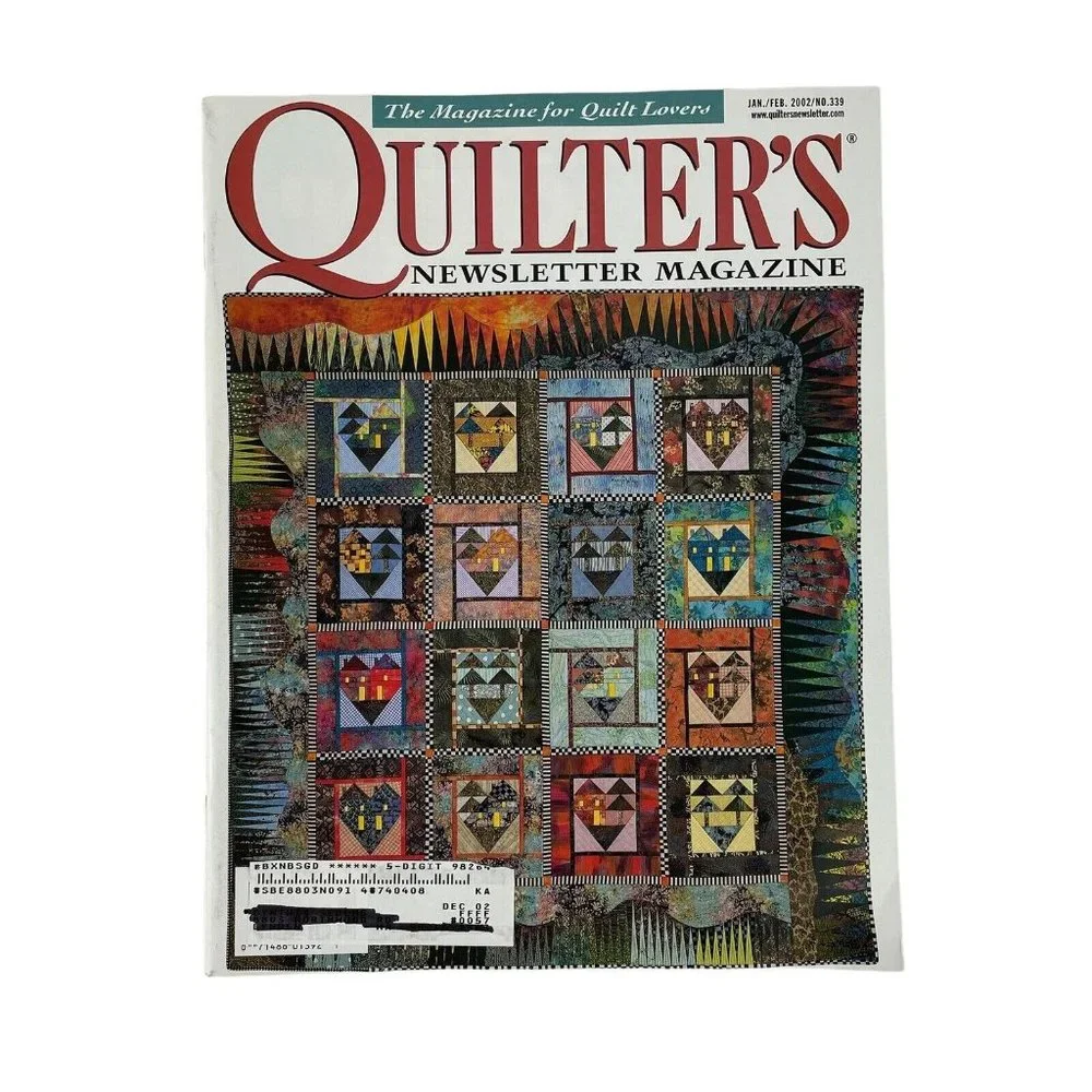 Quilter's Newsletter Magazine Vintage 2001-2002  Lot of 4‎